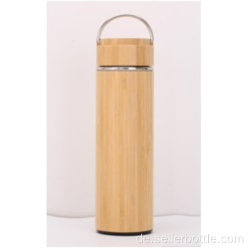 450 ml Bambus-Vakuumflasche mit Edelstahlgriff